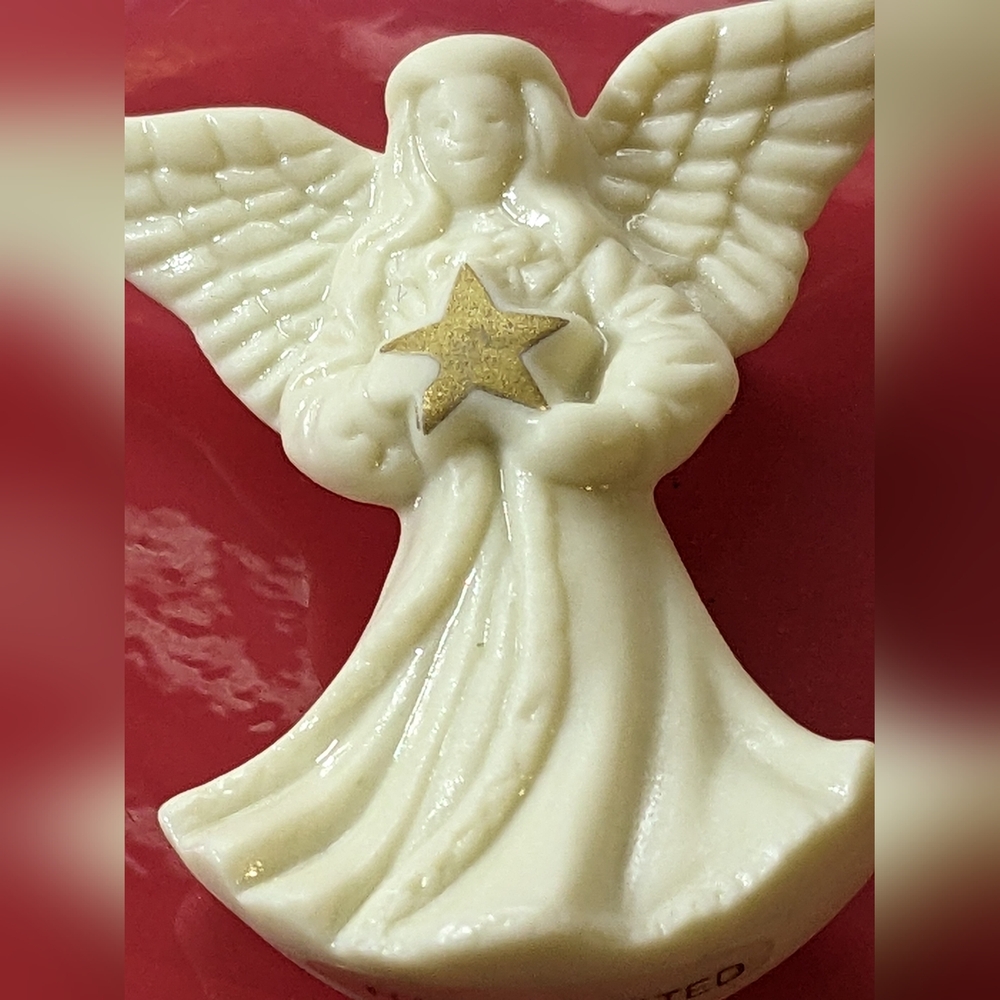 Lenox Vintage Angel Pin Brooch With Gold Star, NIB/NOS - Picture 6 of 10